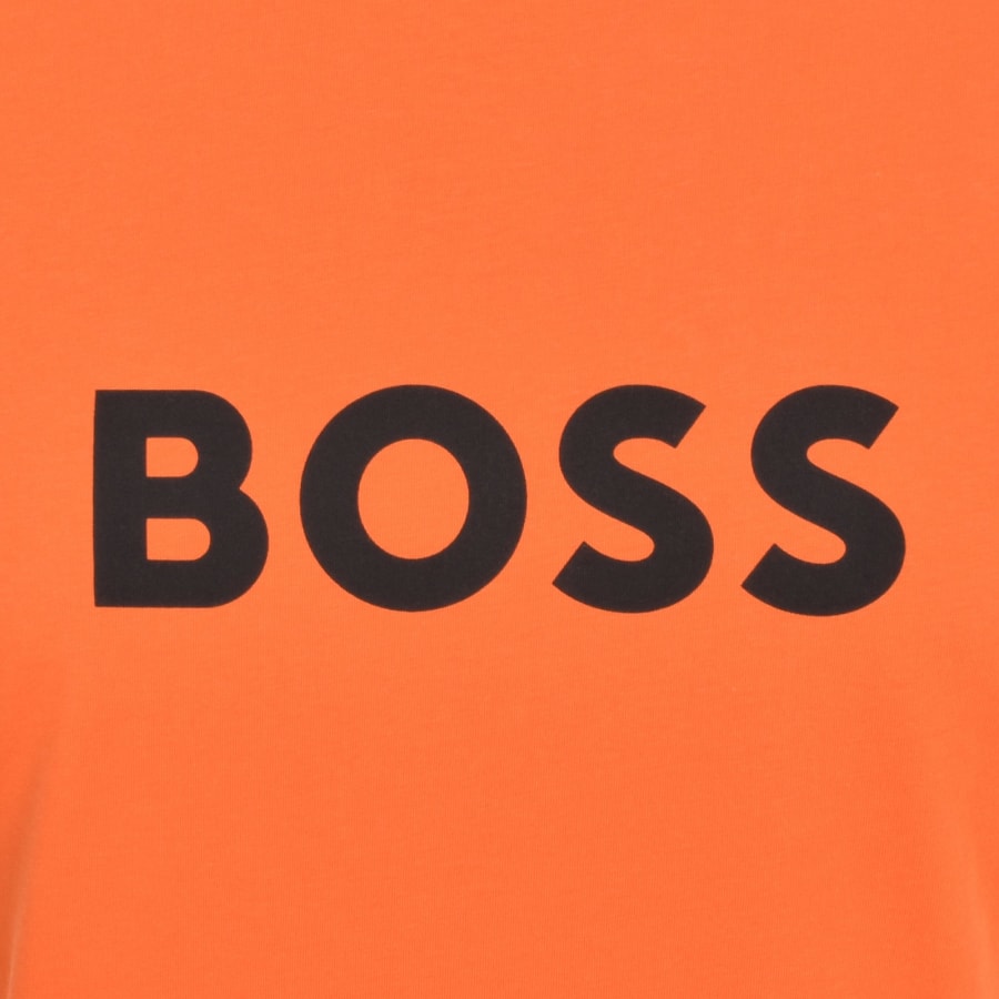 BOSS Logo T Shirt Orange Mainline Menswear Denmark